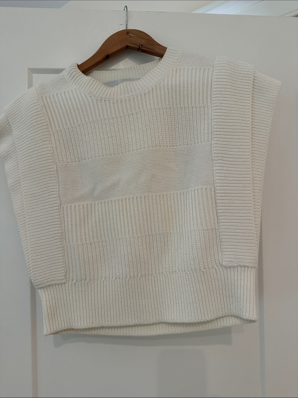 IRO Paris medium Cream Chunky Knit Sleeveless Sweater Vest